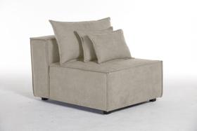 Sofá Dominó Módulo 1,00 Encosto 0,20 Espuma D28 Mola Bonel Percinta Italiana Best Mobília