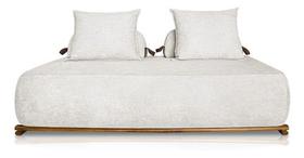 Sofá Dubai 2 Lugares 1.60m Tecido Bouclê Para Sala Bz Decor