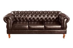 Sofá Duquesa Chesterfield 3 Lugares Decoração Vintage Retrô Imperial