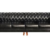 Sofá Duquesa Chesterfield Modulado 4 Lugares Decoração Recepção Preto Sofá Duquesa Chesterfield Modulado 4 Lugares Decoração Recepção Preto