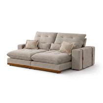 Sofá Dvitrine Toronto 2,30m Veludo Avelã C/ Espuma D28 Sofá Dvitrine Toronto 2,30m Veludo Avelã C/ Espuma D28
