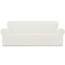 Sofá Easy-Going Stretch de grandes dimensões, creme de poliéster