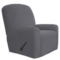 Sofá elástico reclinável Slipcover Easy-Going, 4 peças, cinza
