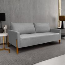 Sofá Elegance 2 Lugares 1,40m Linho Cinza Escuro Recepção Consultório Clean Moderno - LV Sofá Elegance 2 Lugares 1,40m Linho Cinza Escuro Recepção Consultório Clean Moderno - LV