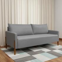 Sofá Elegance 2 Lugares 180 cm Estofado em Linho Premium Pé Madeira Recepção Consultório Clean Moderno Sofá Elegance 2 Lugares 180 cm Estofado em Linho Premium Pé Madeira Recepção Consultório Clean Moderno