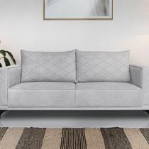 Sofá Eliot 2 Lugares 160 Cm Linho Boucle Cinza Sofá Eliot 2 Lugares 160 Cm Linho Boucle Cinza