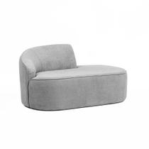 Sofá Eron Orgânico 3 Lugares 180cm Braço Dir. Bouclé Cinza - Nexta Casa Sofá Eron Orgânico 3 Lugares 180cm Braço Dir. Bouclé Cinza - Nexta Casa