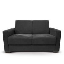 Sofá Estofado 2 Lugares Sala Estar Recepção Isadora Suede Cor:preto Sofá Estofado 2 Lugares Sala Estar Recepção Isadora Suede Cor:preto
