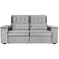 Sofá Estofado Gralha Azul Avalon 9204 3 Lugares Retrátil