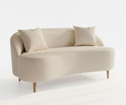 Sofá Feijão 1.35 Mt Anatômico Decorativo Para Sala,Quarto ou Escritório Boucle Bege Sofá Feijão 1.35 Mt Anatômico Decorativo Para Sala,Quarto ou Escritório Boucle Bege