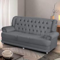 sofá finlândia 3 lugares pluma cinza sofá finlândia 3 lugares pluma cinza