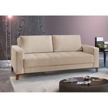 Sofá Fixo 2 Lugares Luxo 140 Cm Orion Bege Sofá Fixo 2 Lugares Luxo 140 Cm Orion Bege