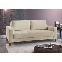 Sofá Fixo 2 Lugares Luxo 140 Cm Orion Bege Claro Sofá Fixo 2 Lugares Luxo 140 Cm Orion Bege Claro