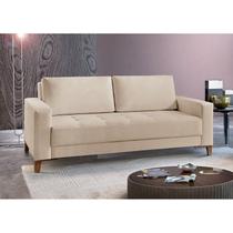 Sofá Fixo 2 Lugares Luxo 160 Cm Orion Bege