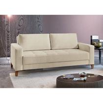 Sofá Fixo 2 Lugares Luxo 160 Cm Orion Bege Claro Sofá Fixo 2 Lugares Luxo 160 Cm Orion Bege Claro