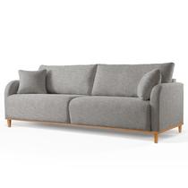 Sofá Fixo 2 Lugares Luxo 160cm Camila Cinza