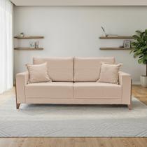 Sofá Fixo 3 Lugares 2,00 Metros em Linho Tauros