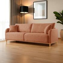 Sofá Fixo 3 Lugares Luxo 180cm Camila