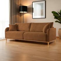 Sofá Fixo 3 Lugares Luxo 180cm Camila