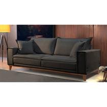 Sofá Fixo 3 Lugares Luxo 200 Cm Aquiles