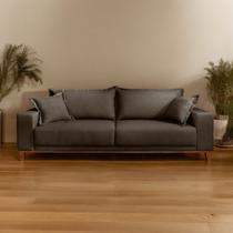 Sofá Fixo 3 Lugares Luxo 200 Cm Argos