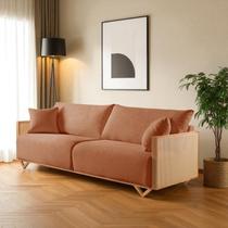 Sofá Fixo 3 Lugares Luxo 210cm Arthur Sofá Fixo 3 Lugares Luxo 210cm Arthur