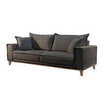 Sofá Fixo Aquiles 3 Lugares Luxo 2,20m Castellar Móbile