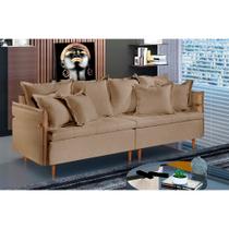 Sofá Fixo Atlas 3 Lugares Luxo 180cm Castellar Móbile Sofá Fixo Atlas 3 Lugares Luxo 180cm Castellar Móbile