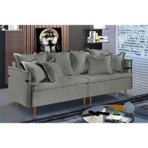 Sofá Fixo Atlas 4 Lugares Luxo 220cm Castellar Móbile Sofá Fixo Atlas 4 Lugares Luxo 220cm Castellar Móbile