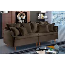 Sofá Fixo Atlas 4 Lugares Luxo 220cm Castellar Móbile Sofá Fixo Atlas 4 Lugares Luxo 220cm Castellar Móbile