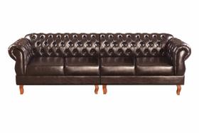 Sofá Fixo Chesterfield Duquesa 4 Lugares Modulado Decoração Vintage Imperial