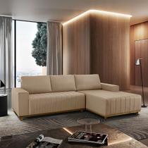 Sofá Fixo Com Chaise 2,3M Boreal Linho Com Molas Lado Direito Meu Sofá Online