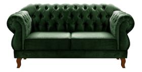 Sofá Fixo Duquesa Chesterfield 2 Lugares Namoradeira Classico Retrô