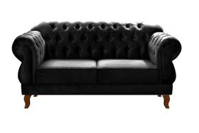Sofá Fixo Duquesa Chesterfield 2 Lugares Namoradeira Classico Retrô