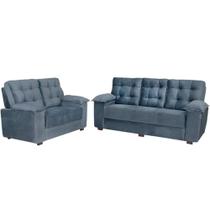 Sofá Fixo Lisboa 2 e 3 Lugares Revestimento Veludo Estofados Paraná Sofá Fixo Lisboa 2 e 3 Lugares Revestimento Veludo Estofados Paraná