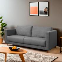 Sofá Fixo Living Lisboa 2 Lugares 140cm D28 Linho - SOFA STORE