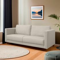 Sofá Fixo Living Lisboa 2 Lugares 170cm D28 Linho - SOFA STORE Sofá Fixo Living Lisboa 2 Lugares 170cm D28 Linho - SOFA STORE