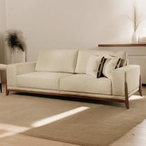 Sofá Fixo Magnus 3 Lugares Luxo 2,10m Bege Sofá Fixo Magnus 3 Lugares Luxo 2,10m Bege