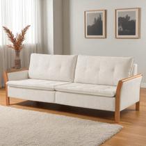 Sofá Fixo Matteo 3 Lugares Luxo 2,20m Castellar Móbile