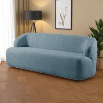 Sofá Fixo Noah 3 Lugares Luxo 2,20m Castellar Móbile Sofá Fixo Noah 3 Lugares Luxo 2,20m Castellar Móbile