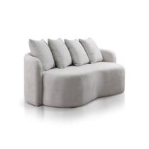 Sofá Fixo Paraty Modelo Orgânico 1.85m Linho JC Estofados