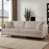 Sofá Fixo Ravi 3 Lugares Luxo 1,90m Castellar Móbile Sofá Fixo Ravi 3 Lugares Luxo 1,90m Castellar Móbile