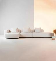 Sofá Flórida Modular com Chaise bouclé Sofá Flórida Modular com Chaise bouclé