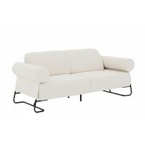 Sofá Flow 2 Lugares 150cm Bouclé Off White - Sallar Home Sofá Flow 2 Lugares 150cm Bouclé Off White - Sallar Home