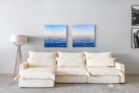 Sofá France - Veludo Manhattan Natural