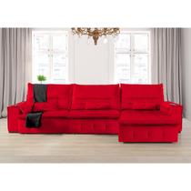 Sofá Fusion 3.90m Elétrico com USB e Vibro Massagem