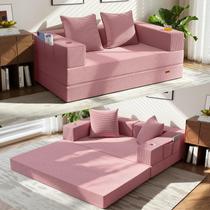 Sofá Futon Dobrável Conversível 4 em 1 COMAX Sofá Futon Dobrável Conversível 4 em 1 COMAX