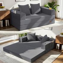 Sofá Futon Dobrável Conversível 4 em 1 COMAX Sofá Futon Dobrável Conversível 4 em 1 COMAX