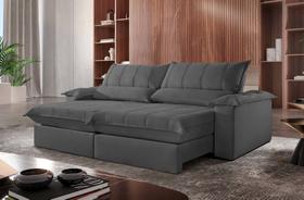 Sofá Genova Retrátil e Reclinável 200m Movenzo Estofados