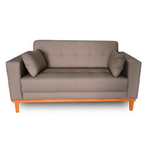 Sofá Gianni Tecido Acquablock Pé Base Madeira 140cm